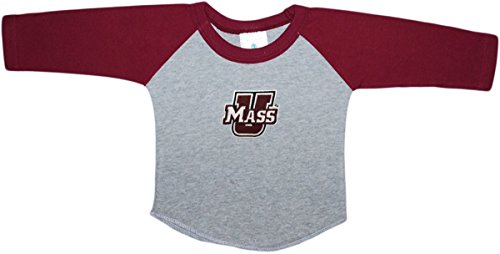 University of Massachusetts UMass Baby and Toddler 2-Tone Raglan Baseball Shirt