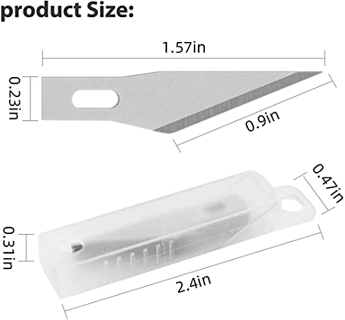 DIYSELF 125 Pcs Exacto Knife Craft Knife, Exacto Knife Set with 110 Pcs Exacto Blades and 10 Pcs Utility Blades, Precision Knife for Cutting, Scrapbooking, Stencil, Fondant, Leather, Hobby Knife