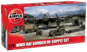 airfix a05330 wwii raf bomber re-supply set, 1:72 scale, green,grey