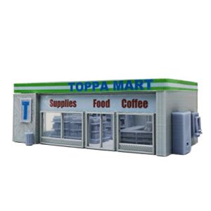 outland models railway scenery convenience store & accessories 1:87 ho scale