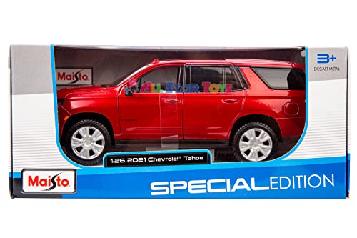 Maisto 2022 Chevy Tahoe 1:26 Scale Diecast Model 31533 (Red)