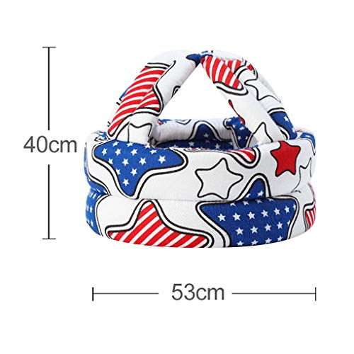 Baby Infant Toddler Head Protector Breathable Headguard Cute Hat, Adjustable No Bumps Safety Hat Head Cushion Bumper Bonnet for 6-36 Months Crawling Walking