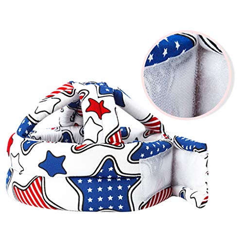 Baby Infant Toddler Head Protector Breathable Headguard Cute Hat, Adjustable No Bumps Safety Hat Head Cushion Bumper Bonnet for 6-36 Months Crawling Walking