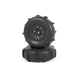Axial ST28 Front Razor, Rear Paddle Tire and Wheel Set: Yeti Jr, AXI41000