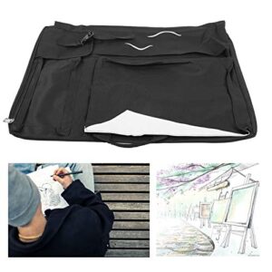 4K Artist Portfolio Backpack Backpack Sketch Board Storage Art Drawing Bag Waterand Tote Water Carry Shoulder Bag(Black)