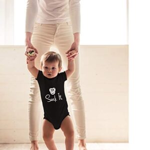 CBTwear Suck It - Funny Newborn Pacifier Punk Gift Idea - Cute Infant One-Piece Baby Bodysuit (Newborn, Black)