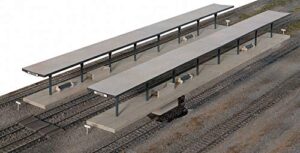 walthers cornerstone series kit ho scale butterfly-style station platform shelters