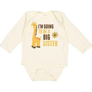 inktastic I'm Going to Be a Big Long Sleeve Creeper 18 Months Natural 276b8