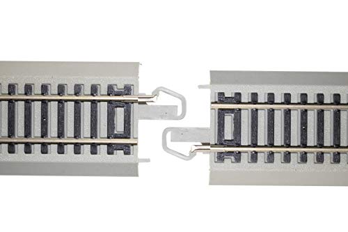 Bachmann Trains - Snap-Fit E-Z Track® Flashing LED Bumper - Nickel Silver Rail with Gray Roadbed - HO Scale