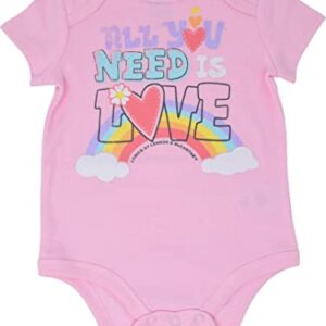 Lyrics by Lennon and McCartney Lennon & McCartney Infant Baby Girls 5 Pack Bodysuits MulticoloRed 12 Months