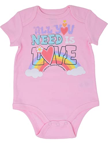 Lyrics by Lennon and McCartney Lennon & McCartney Infant Baby Girls 5 Pack Bodysuits MulticoloRed 12 Months