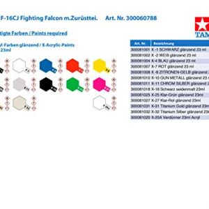 Tamiya Models Block 50 Fighting Falcon with Full Equipment Model Kit