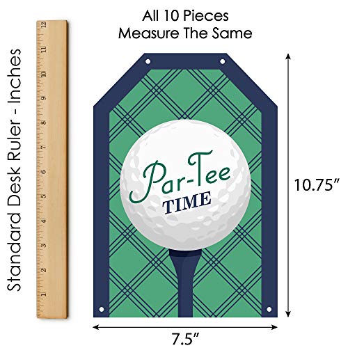 Big Dot of Happiness Par-Tee Time - Golf - Hanging Vertical Paper Door Banners - Birthday or Retirement Party Wall Decoration Kit - Indoor Door Decor