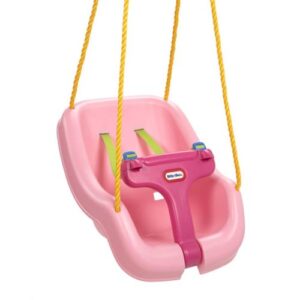 little tikes 2-in-1 snug n secure swing-pink