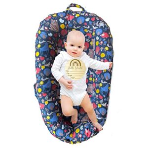 sweety baby newborn lounger cover for dockatot deluxe, infant lounger baby nest cover for dock a tot, jungle