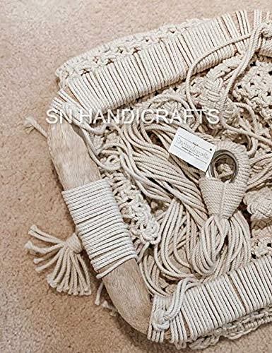 Handmade Macrame Baby Swing Natural Rope Hammock for Baby Macrame Swing Chair for Baby