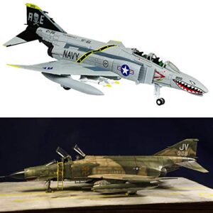 1/100 Scale F-4C PhantomⅡAttack Plane Metal Fighter Military Model Fairchild Republic Diecast Plane Model for Commemorate Collection or Gift