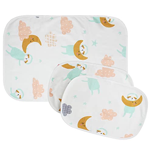 MyKazoe Waterproof Bassinet Play Yard Pad & Lap Pads - Set of 3 (Sweet Dreams)