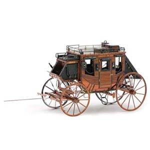 fascinations metal earth wild west stagecoach 3d metal model kit