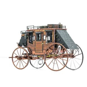 Fascinations Metal Earth Wild West Stagecoach 3D Metal Model Kit