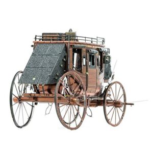 Fascinations Metal Earth Wild West Stagecoach 3D Metal Model Kit