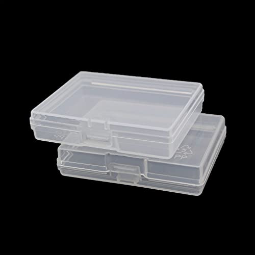 PZRT 8pcs Plastic Transparent Small Square Box 58x45mm Storage Containers Box for Small Items