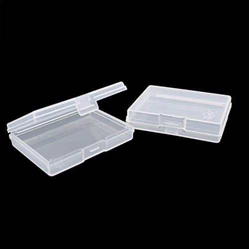 PZRT 8pcs Plastic Transparent Small Square Box 58x45mm Storage Containers Box for Small Items