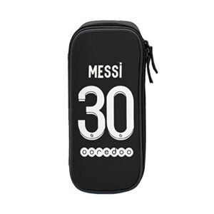 Lionel Paris PSG #30 Messi 2021 Big Capacity Pencil Pen Case for Office College School Large Storage High Capacity Bag Pouch Holder Box