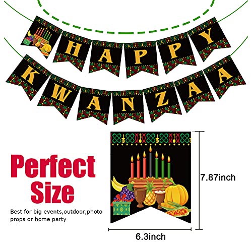 Happy Kwanzaa Banner Party Decoration Supplies - African Heritage Holiday Paper Hanging Banner Kwanzaa Decorations
