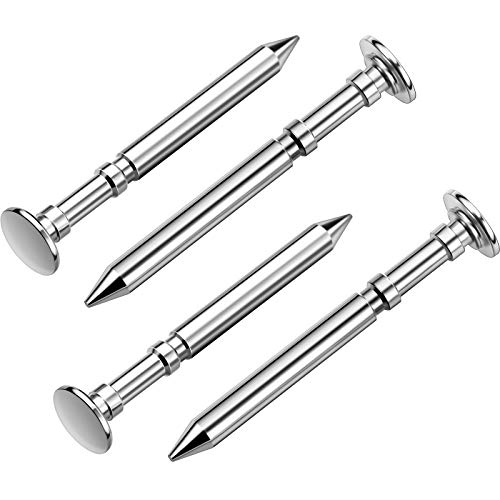 4 Pieces Car Axles Compatible with Pinewood Polished and Graphite Coated Axles for Reducing Friction and Increasing Speed