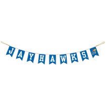 University of Kansas Tailgate Banner by Hannas Handiworks – Lightweight Pre-Strung Fabric Decoration – Show Team Spirit with KU Fan Decor