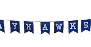 University of Kansas Tailgate Banner by Hannas Handiworks – Lightweight Pre-Strung Fabric Decoration – Show Team Spirit with KU Fan Decor