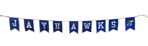 University of Kansas Tailgate Banner by Hannas Handiworks – Lightweight Pre-Strung Fabric Decoration – Show Team Spirit with KU Fan Decor