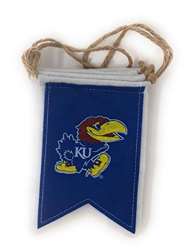 University of Kansas Tailgate Banner by Hannas Handiworks – Lightweight Pre-Strung Fabric Decoration – Show Team Spirit with KU Fan Decor