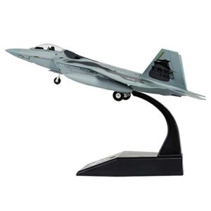 1/100 Scale F-22 Raptor Fighter Attack Plane Metal Fighter Military Model Fairchild Republic Diecast Plane Model for Commemorate Collection or Gift