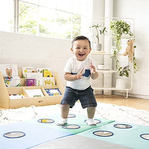 ECR4Kids SoftZone 123 Look at Me Activity Mat, Folding Playmat, Contemporary