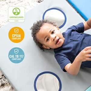 ECR4Kids SoftZone 123 Look at Me Activity Mat, Folding Playmat, Contemporary