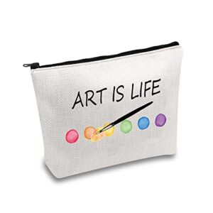 jxgzso artist gift for women art pencil bag with zipper paintbrush organizer bag gift for art lover teacher