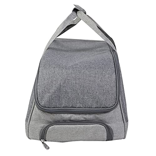 Everything Mary Rolling Craft Tote for Cricut, Brother, Silhouette Machines, Grey Heather - Machine Carrying Storage Bag for Air, Maker, Explore, Cameo - Travel Carry Case for Vinyl & Accessories