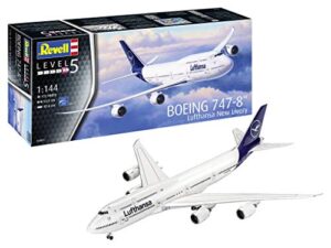 revell 03891, boeing 747-8 lufthansa new livery, 1:144 plastic scale model