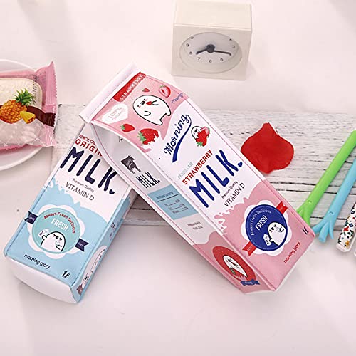 starlit Creative Milk Box Pen Pencil Case Pouch Makeup Bag Toiletry Organizer