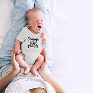 CBTwear Cousins Make the Best Friends - I'm Going to Be A Big Cousin - Cute Infant One-Piece Baby Bodysuit (6 Months, Heather Grey)