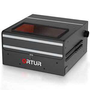 ortur laser engraver enclosure, fireproof and dustproof protective cover with exhaust fan for all ortur laser engravers, insulates against smoke and odor, noise reduction, 700x720x370mm