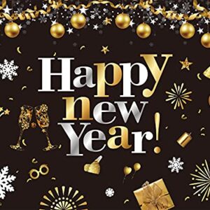 GOER 78 Inch New Year Banner for 2023 New Year Eve Party Decorations Photo Backdrop