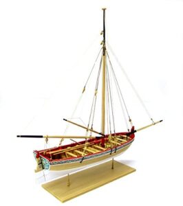 ms1457cbt model shipways 18th century longboat starter kit with tools – 1:48 scale wood plank-on-frame