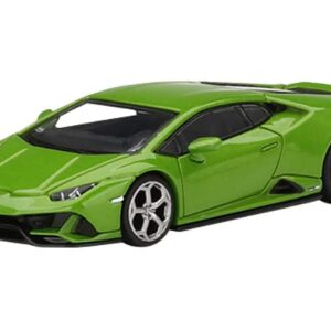 Truescale Miniatures Lambo Huracan EVO Verde Mantis Green Metallic Limited Edition to 4200 Pieces Worldwide 1/64 Diecast Model Car by True Scale Miniatures MGT00328