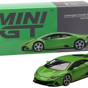 Truescale Miniatures Lambo Huracan EVO Verde Mantis Green Metallic Limited Edition to 4200 Pieces Worldwide 1/64 Diecast Model Car by True Scale Miniatures MGT00328