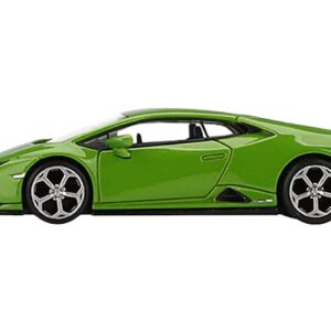 Truescale Miniatures Lambo Huracan EVO Verde Mantis Green Metallic Limited Edition to 4200 Pieces Worldwide 1/64 Diecast Model Car by True Scale Miniatures MGT00328