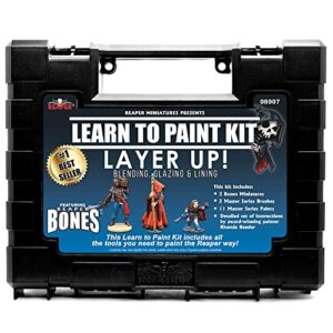 reaper: 08907 – learn to paint: layer up! bones paint set