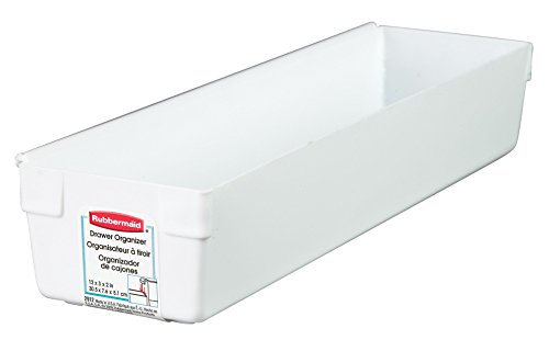 Rubbermaid 2912RDWHT 12" X 3" X 2" Drawer Organizers